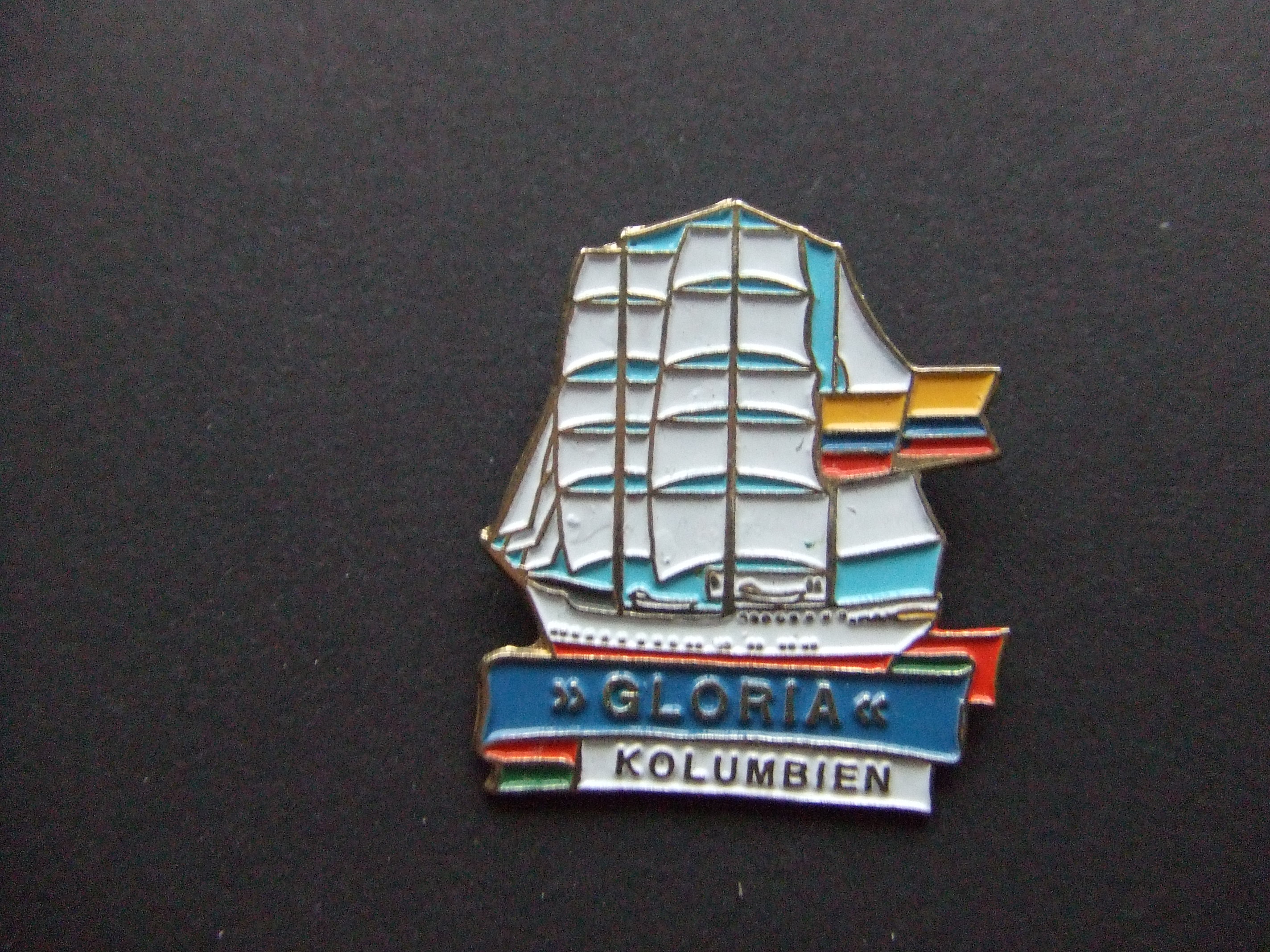 Gloria Columbia zeilschip driemaster
